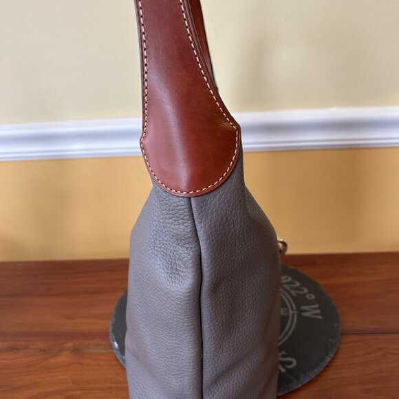 Dooney & Bourke Small Logo Lock Shoulder Bag - Elephant - Picture 3 of 10